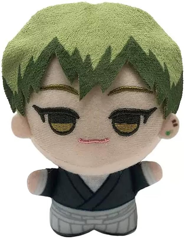 JJK Soft Figure Itadori Yuji Keychain Fushiguro Megumi Pillow, Mini Anime Naoya Zenin Throw Pillow Pendant Charm Decoration Birthday Gifts 5.12''