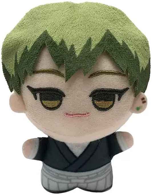 JJK Soft Figure Itadori Yuji Keychain Fushiguro Megumi Pillow, Mini Anime Naoya Zenin Throw Pillow Pendant Charm Decoration Birthday Gifts 5.12''