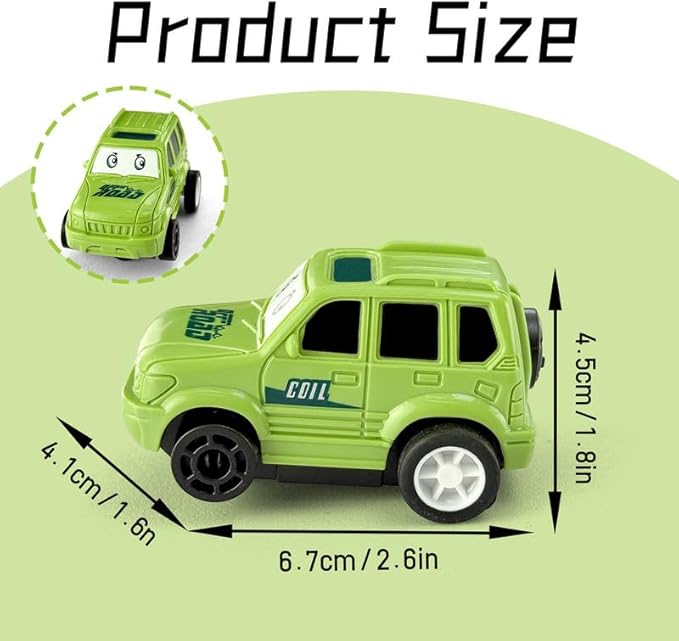 Race Car - Individual Vehicle for Puzzle Track Sets & Race Tracks for Kids Ages 4-8 | Boys Toys Age 4-6 (Jeep)