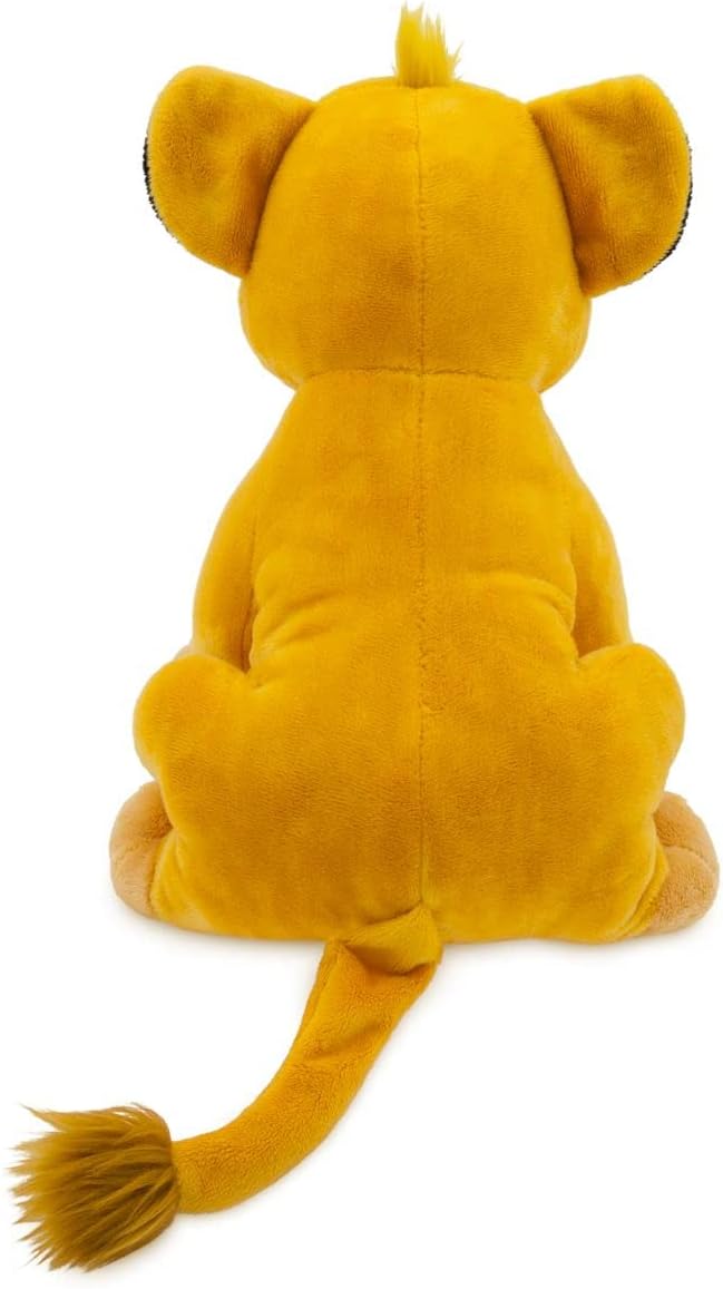 Disney Store Official Simba Medium Soft Toy for Kids, Cuddly Character with Fuzzy Texture and Embroidered Details, Furry Mane and Tail Tuft, Disney Plushy Suitable for All Ages