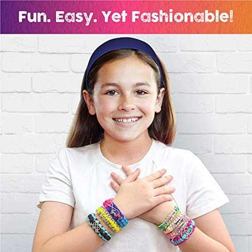 Glittery Garden Paracord Bracelet Making Kit with Charms. Art & Craft Gift | Make Your Own Friendship & Fashion Jewelry for Birthday, Camp & Project Activity for Girls Ages 8-12