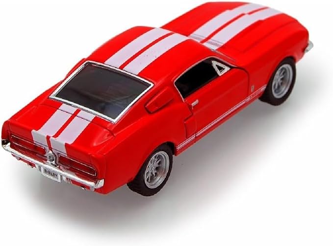 KiNSMART 1967 Ford Shelby Mustang GT500 Red 1:38 Scale 5 Inch Diecast Model Toy Car