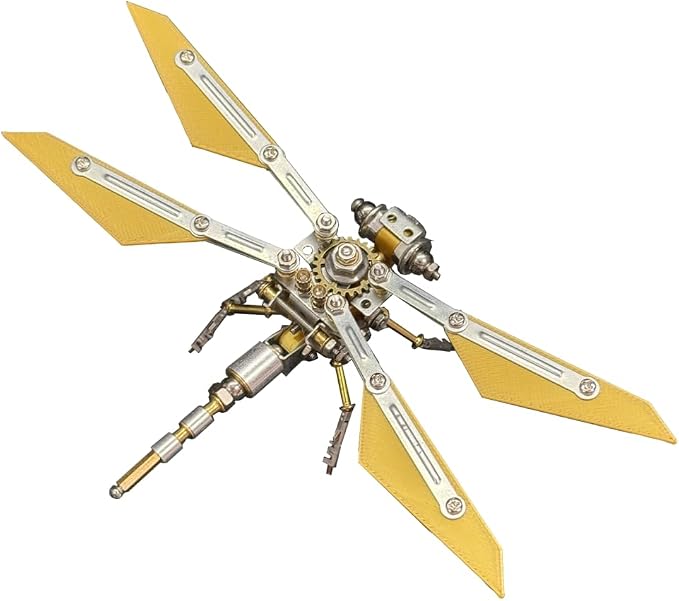 3D Metal Bee Puzzle for Adults, 126PCS Fengyi Cruiser Mechanical Bee Model Kit, DIY Assembly Metal Puzzle Decoration Gift for Birthday Christmas