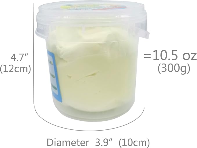 Air Dry Modeling Clay 10.5 oz Ultra Light Magic Clay DIY Moulding Dough Primary Colors for Kids Art Craft Kit (Cream)