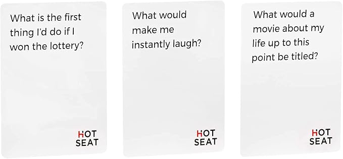 HOT SEAT Party Game - The Family Card Game That's All About You - for Kids,Teens, College Students, Adults + Families - Perfect Christmas White Elephant Gifts, Stocking Stuffers + Board Games Night