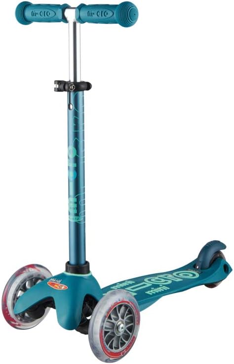 Micro Kickboard | Mini Kids Scooter for Ages 2-5 | Children up to 110 lbs | 3 Wheel Lean-to-Steer Design | Adjustable T Bar | Smooth Ride PU Wheels | Swiss Design