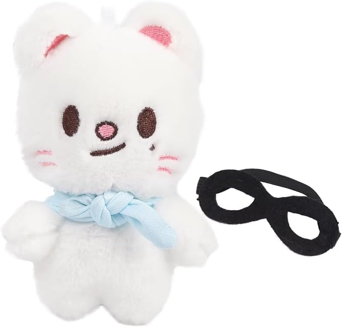 JUNG KOOK SKZ Plushies Skzoo 3RD Stuffed Animal Toy Skz Merch Fans Meeting Dolls with Sunglasses Removable for Fans (Jiniret)
