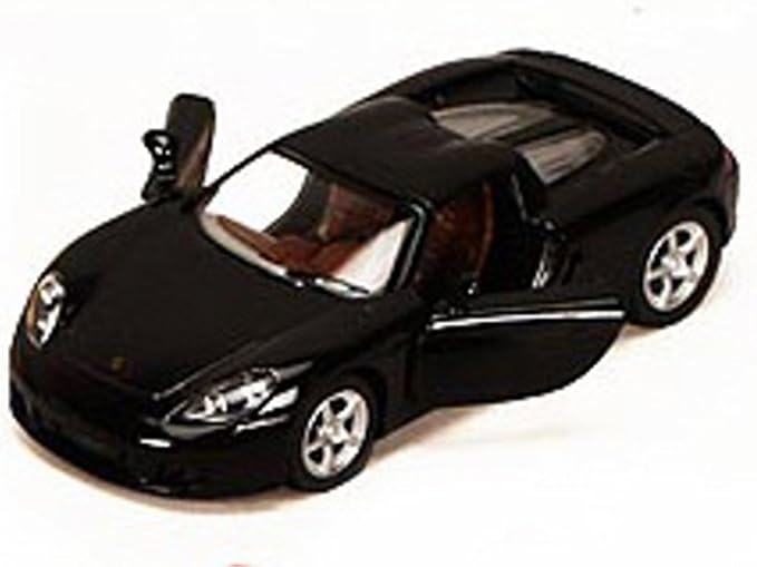 KiNSMART - Porsche Carrera GT 1:36 Scale 5" Die Cast Metal Model Toy Super Sports Car (Black)