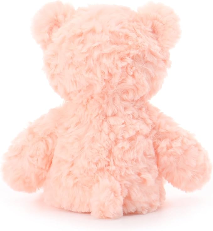 Apricot Lamb Orange Pink Flower Bear Stuffed Animals for Kids, Soft Cute Plush Toys for Baby Girl and Boy, 8 Inches