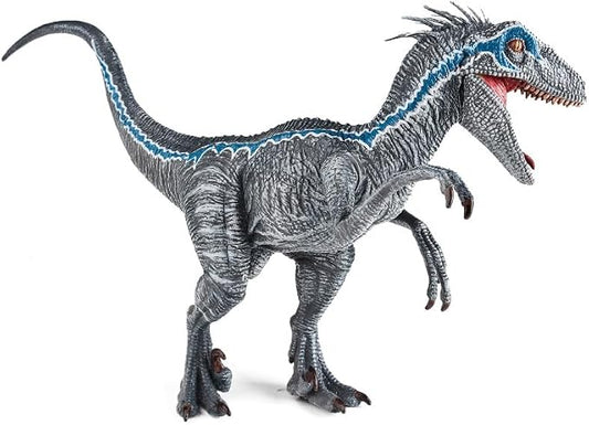 Gemini&Genius Velociraptor Dinosaur Toy for Kids and Dino Lovers, Super Raptor Dinosaur with Moveable Jaw and Hands, Realistic and Funny Dino Gift, Display, Collection and Decoration