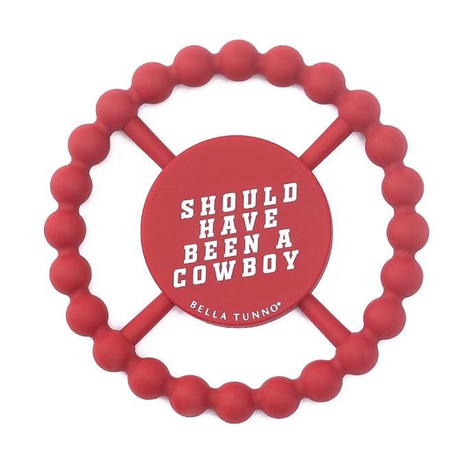 Baby Teether by Bella Tunno, Silicone Teethers for Babies 3-6 Months, 6-12 Months, Baby Toys, Pacifier, Teething Relief, Boys, Girls, Cowboy