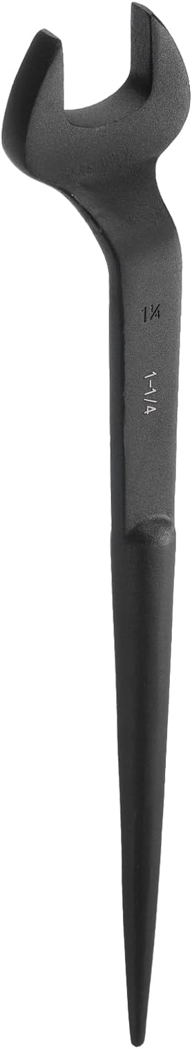 HARFINGTON Single Open End Spanner Wrench 1-1/4-inch 15 Degree Angle Single Open End SAE Construction Spanner Wrenches with 60°Offset Handle for Automotive Mechanical Maintenance