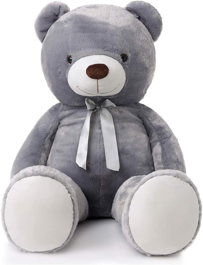 MaoGoLan Giant Grey Teddy Bear 47 inch 4 feet Large Stuffed Gray Teddy Bears Stuffed Animals for Girlfriend Children