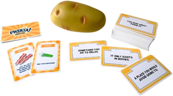 Blue Orange Tabletop Party Game, Think Fast & Pass The Hot Potato, for Kids Teens Adults Family Friends Game Nights Parties, Unlimited Players, Ages 8+, Patata! Family Games