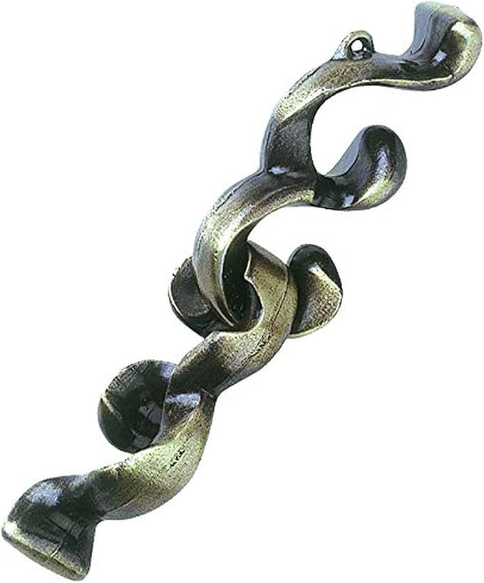 Bepuzzled Baroq Hanayama Cast Metal Brain Teaser Puzzle (Level 4) Puzzles For Kids & Adults Ages 12 & Up, Multi-colored, (30846)