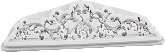 Baroque Polymer Clay Molds Curlicues Scroll Relief Flower Lace Silicone Mold for DIY Crafts Epoxy Resin Casting Air Dry Polymer Clay Plaster Jewelry Making