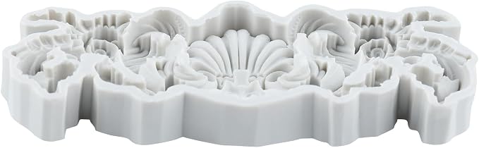 Baroque Polymer Clay Molds Baroque Curlicues Scroll Relief Flower Lace Silicone Mold for DIY Crafts Epoxy Resin Casting Air Dry Polymer Clay Plaster Jewelry Making