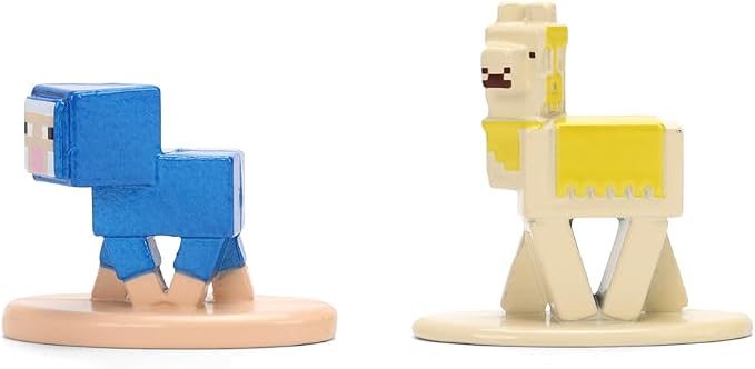 Jada Minecraft Nano Metalfigs Series 17 – Die-Cast Figure 12-Pack – Includes Steve, Alex, Diamond Armor Zombie & More Toys