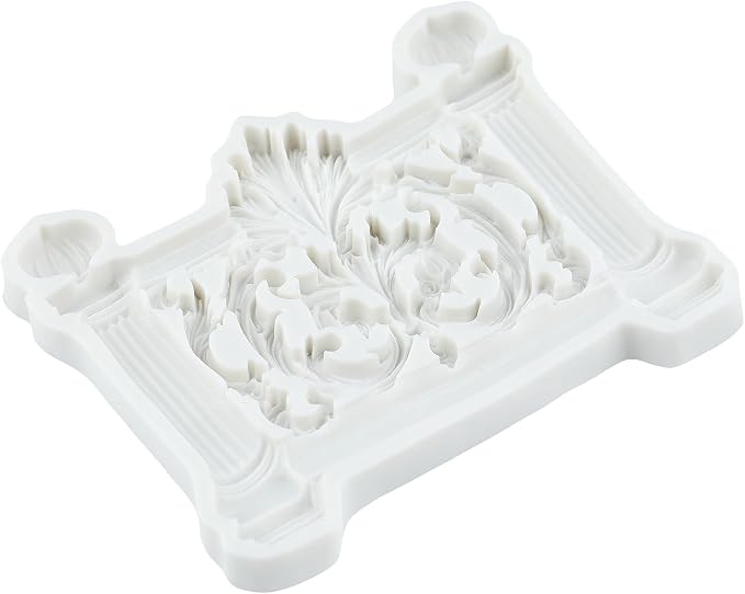 Baroque Fence Polymer Clay Molds European Relief Fence Silicone Mold for Jewelry Making Epoxy Resin Casting Air Dry Polymer Clay Craft