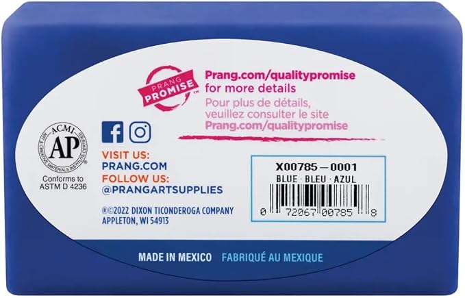 Prang Modeling Clay, Blue, 1 lb. Block, Case of 12 Blocks, 192 oz. Total | Pliable, Non-Hardening, Non-Staining, Easy Clean-Up, Perfect for Preschool and Elementary Aged Children