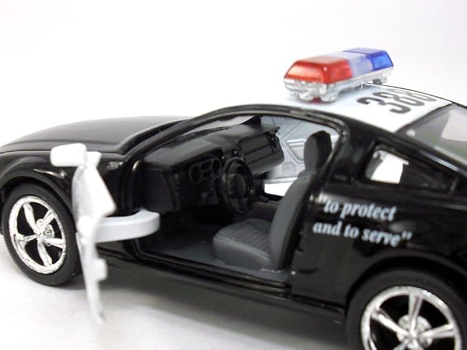 KiNSMART - 2006 Ford Mustang GT 1:38 Scale 5" Die Cast Metal Model Toy Car (Police)