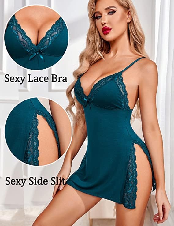 Avidlove Women's Lingerie Sexy Nightwear Spaghetti Strap Nightgown Babydoll Chemise