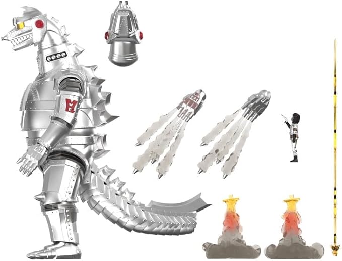 Super7 ULTIMATES! Toho Mechagodzilla '74-8" Toho Godzilla Action Figure with Accessories - Classic Movie Collectibles and Retro Toys