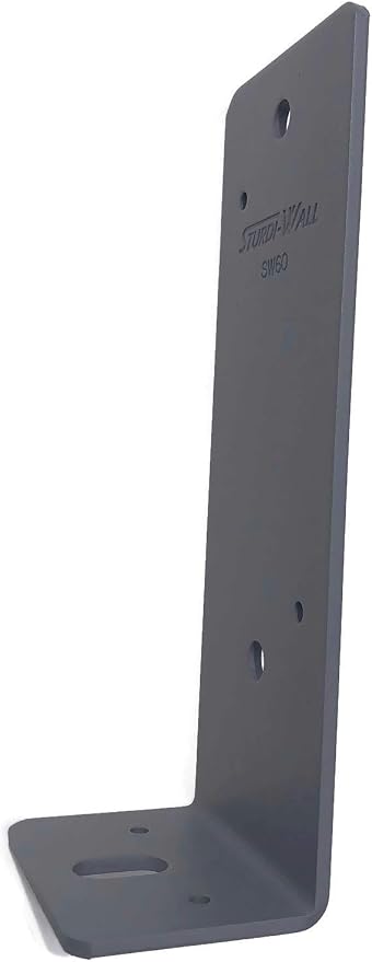 SW60 | Sturdi-Wall Drill Set Bracket 2x6 Universal | Heavy Duty Concrete Anchor Bracket for Post Frame Pole Barn Construction Concrete Foundation | Tri State Perma-Column