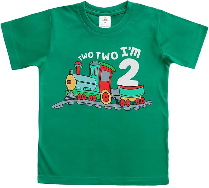 Unordinary Toddler 2nd Birthday Shirt boy Chugga Chugga Two Two Train im 2 Years Old Second Birthday Tshirt
