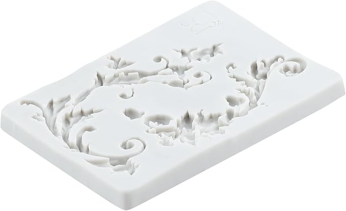 Baroque Polymer Clay Mold Baroque Curlicues Scroll Lace Silicone Molds for DIY Crafts Epoxy Resin Casting Air Dry Polymer Clay Plaster Jewelry Making