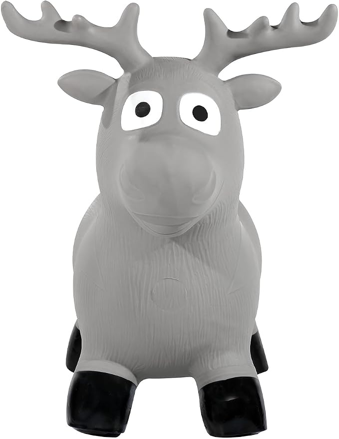 Kindsgut Bouncy Animal Hopper – Inflatable Bouncing Ride-On Toy for Kids & Toddlers Age 2+, Designed in Germany, Indoor & Outdoor, Moose