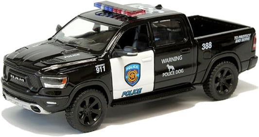 KiNSMART - 2019 Dodge Ram 1500 Pickup 1:46 O Scale 5" Die Cast Metal Model Toy Truck (Police Edition)