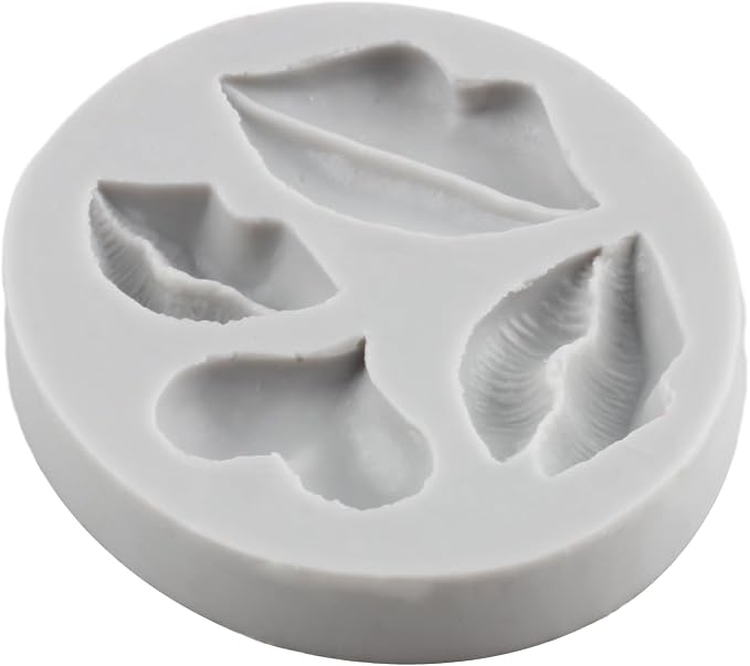 Sexy Kiss Lips Polymer Clay Mold Love Heart Lips Resin Silicone Molds for DIY Crafts Epoxy Resin Casting Air Dry Polymer Clay Plaster Jewelry Making