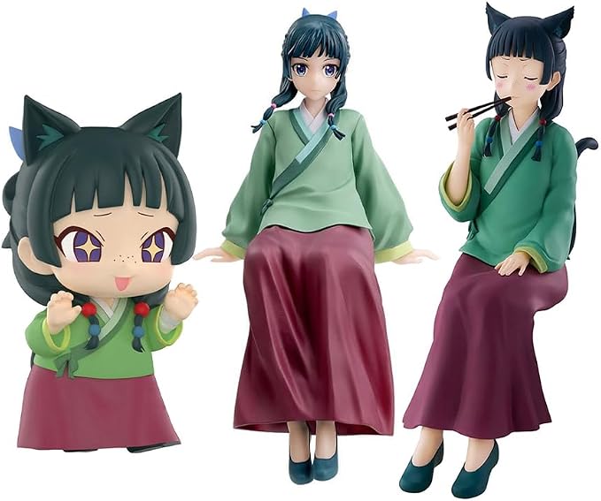 3pcs Maomao Anime Figure Hanfu Styling Cute Girl Action Figures PVC Models Collectibles Maomao Figurine Desktop Decoration Ornaments