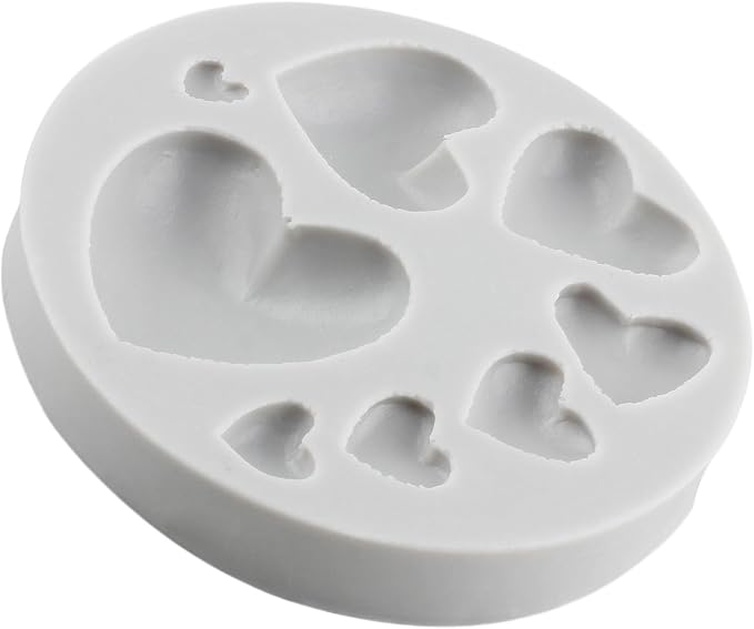 Heart Polymer Clay Mold Love Heart Silicone Molds for DIY Crafts Epoxy Resin Casting Air Dry Polymer Clay Plaster Jewelry Making