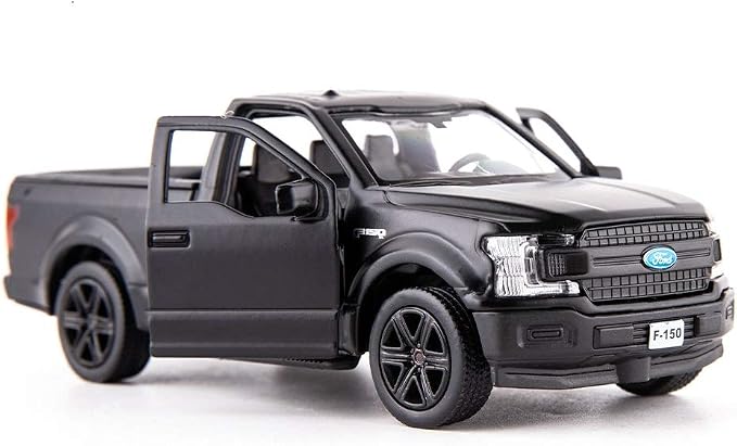 TGRCM-CZ 1/36 Scale F150 Pickup Truck Casting Car Model, Zinc Alloy Toy Car for Kids, Pull Back Vehicles Toy Car for Toddlers Kids Boys Girls (Black)