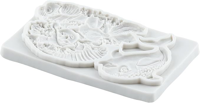 Mermaid Polymer Clay Molds Mermaid Dolphin Seashell Silicone Mold for Epoxy Resin Casting DIY Crafts Air Dry Polymer Crafts Supplies Clay Tools