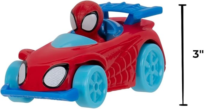 Marvel Spidey and His Amazing Friends Amazing Metals Super Loop Track Set - 28-Inch Race Track with Launcher, 360 Degree Super Loop, and Exclusive Amazing Metals Vehicle