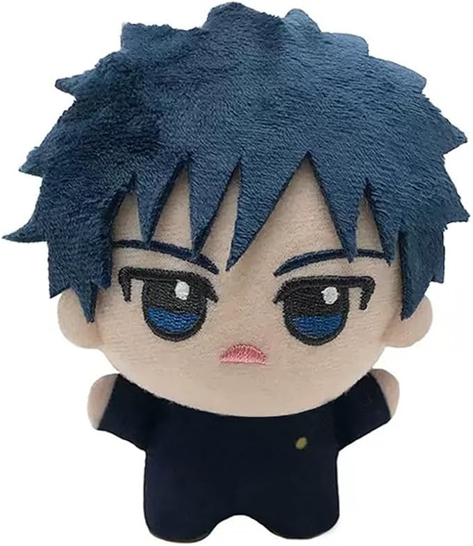 JJK Soft Figure Itadori Yuji Keychain Fushiguro Megumi Pillow, Mini Anime Naoya Zenin Throw Pillow Pendant Charm Decoration Birthday Gifts 5.12''