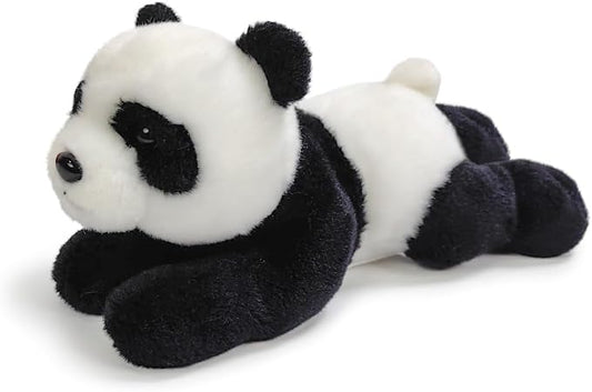 Panda Stuffed Animal for Kids,8 inch Realistic Animal Plush Toy Lying Down Posture Animals,Plush for Boys Girls Adult Birthday Hug Teaching(S-Panda)
