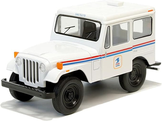 KiNSMART 1971 Jeep DJ-5B 1:26 Scale 5" Die Cast Metal Model Toy Truck (USPS White)