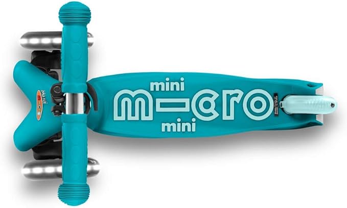 Micro Kickboard | Mini LED Kids Scooter for Ages 2-5 | Children up to 110 lbs | 3 Wheel Lean-to-Steer Design | Adjustable T Bar | Smooth Ride, Motion Activated PU LED Wheels | Swiss Design
