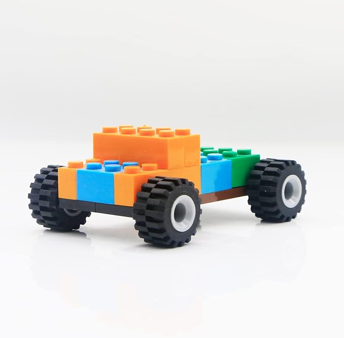 Pamvava Tires Wheels and Axles Sets - 56 Pieces Brick Accessories Basic Classic Building Block Toys,Car Truck Wheels Parts