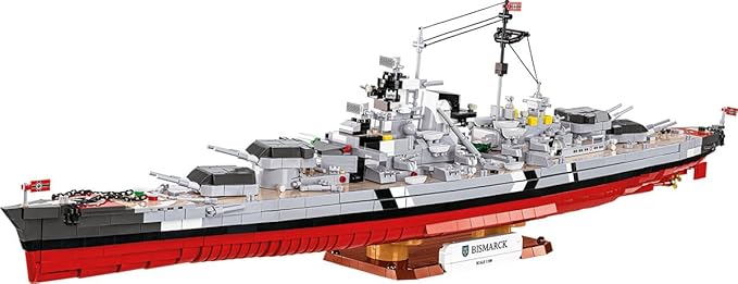 COBI Historical Collection WWII Battleship Bismarck, 3204 Pieces
