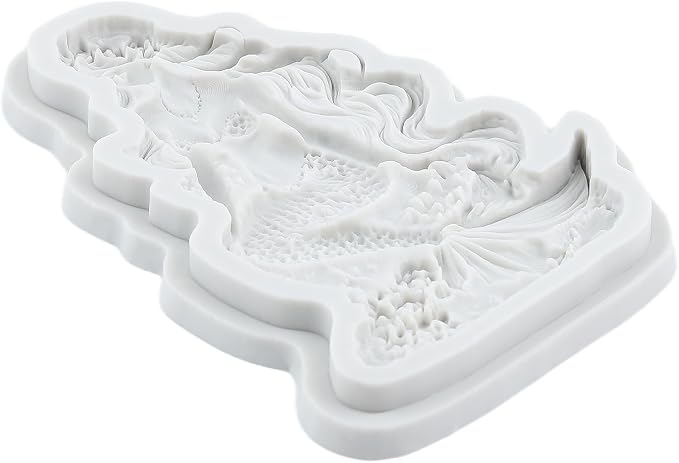 Mermaid Polymer Clay Mold Mermaid Girl Silicone Molds for DIY Crafts Epoxy Resin Casting Polymer Clay Tools Craft Air Dry Jewelry Making