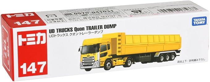 Tomica Long Type Tomica No. 147 UD Tracks Quon Trailer Dump