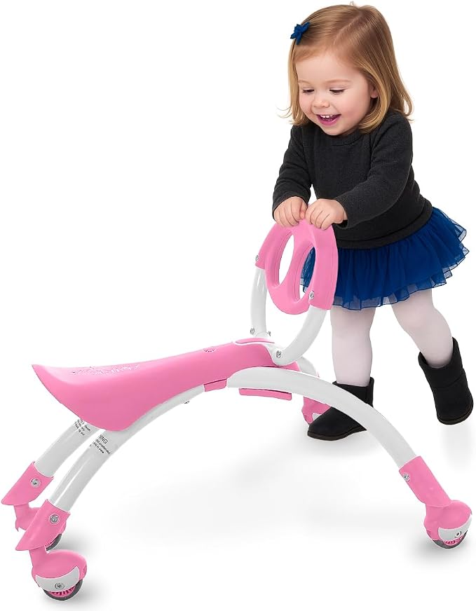 YBIKE Pewi Walking Ride On Toy - From Baby Walker to Toddler Ride On for Ages 9 Months to 3 Years Old