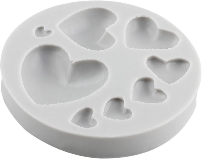 Heart Polymer Clay Mold Love Heart Silicone Molds for DIY Crafts Epoxy Resin Casting Air Dry Polymer Clay Plaster Jewelry Making