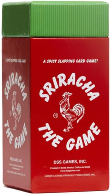 DSS Games Sriracha: The Game [A Spicy Slapping Card Game for The Whole Family | Great for White Elephant Gifts, Stocking Stuffers, Coworkers, Under $20, Ages 7 and Up]