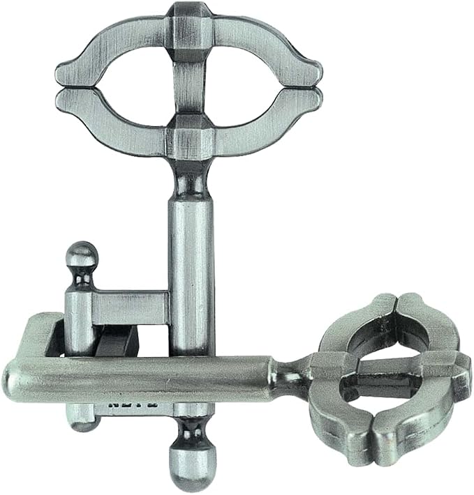 KEY II Hanayama Cast Metal Brain Teaser Puzzle (Level 2)